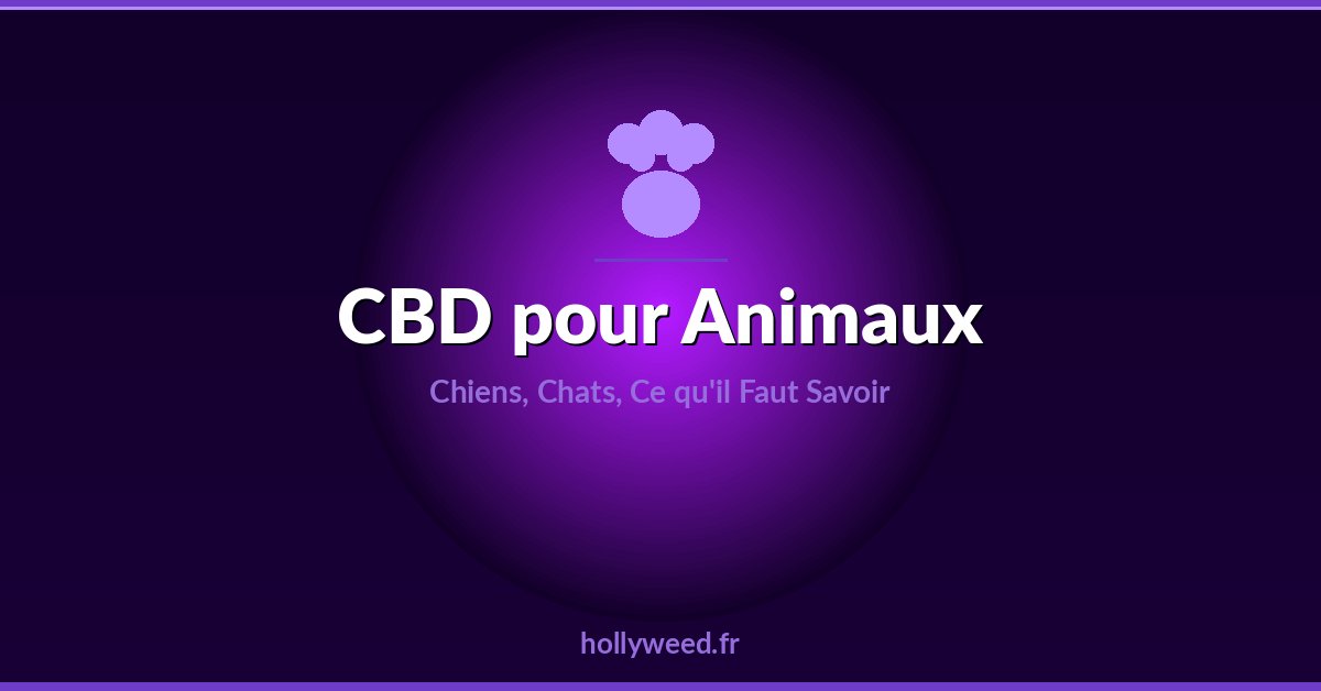 CBD pour animaux chiens et chats guide