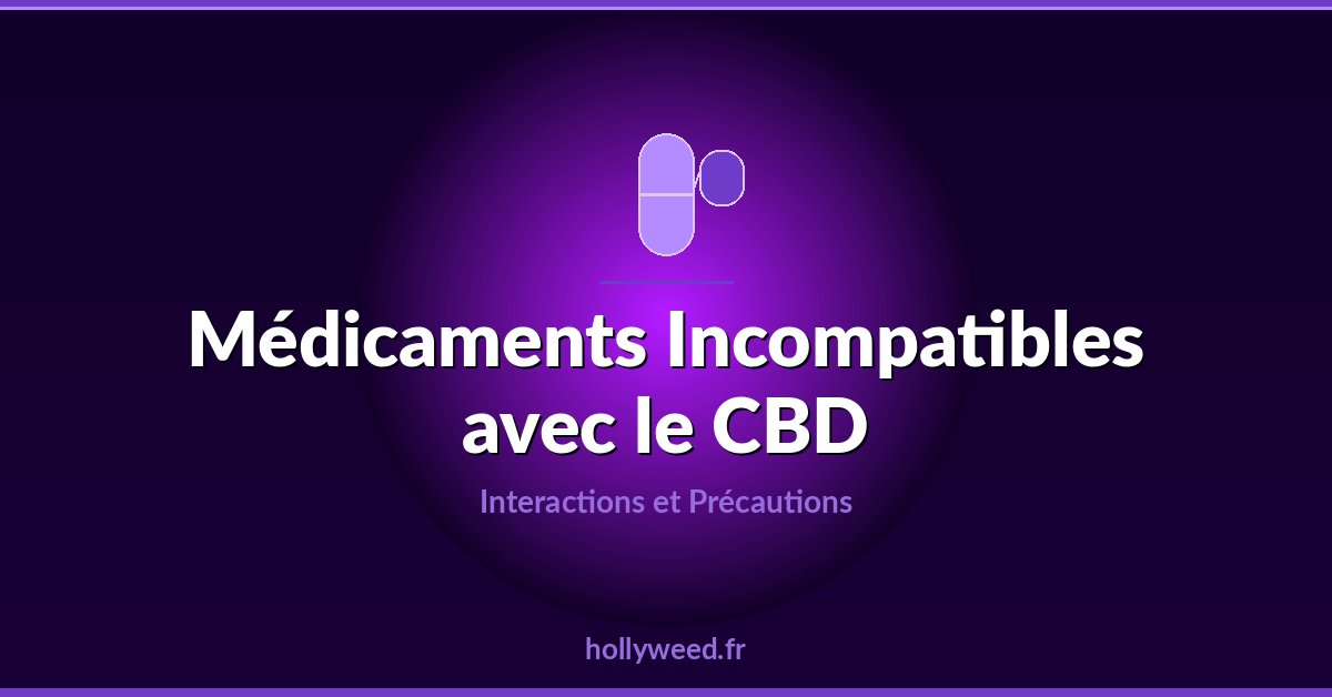 Medicaments incompatibles avec le CBD liste